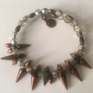 Alex and Ani energy spikes wrap bracelet beads